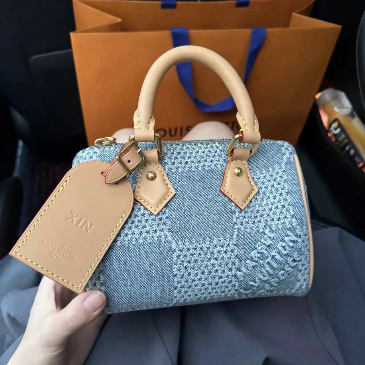 LV speedyデニムハンドバッグ【50％割引+送料無料】