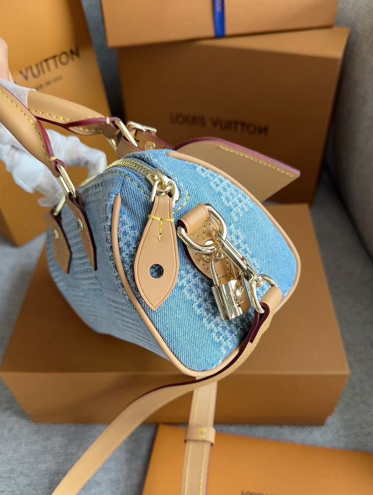 LV speedyデニムハンドバッグ【50％割引+送料無料】
