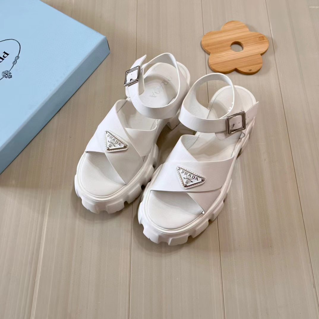 PR4DA トライアングルロゴサンダル【50％割引+送料無料】