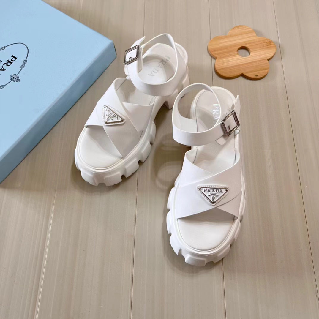 PR4DA トライアングルロゴサンダル【50％割引+送料無料】