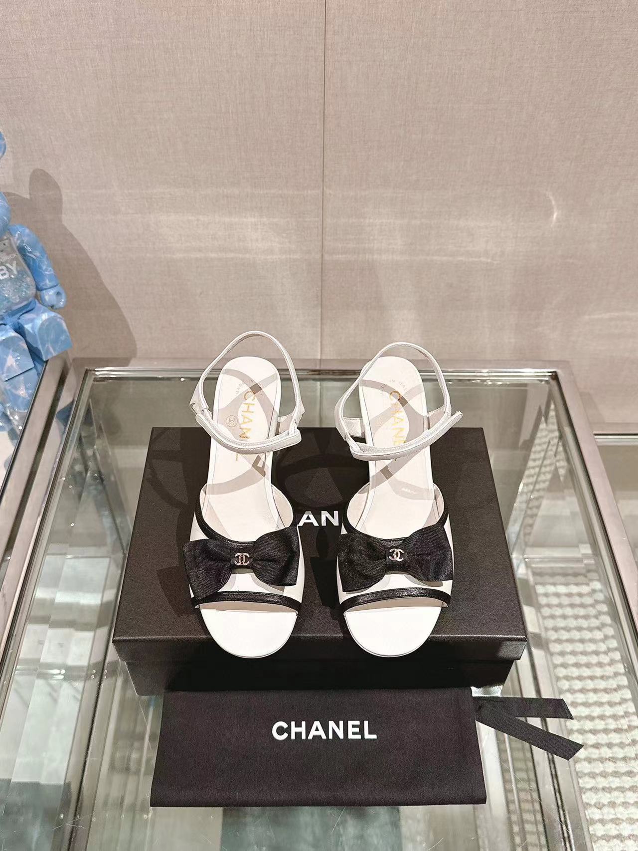 CHANE1 高品質ボウハイヒールサンダル【50%割引+送料無料】