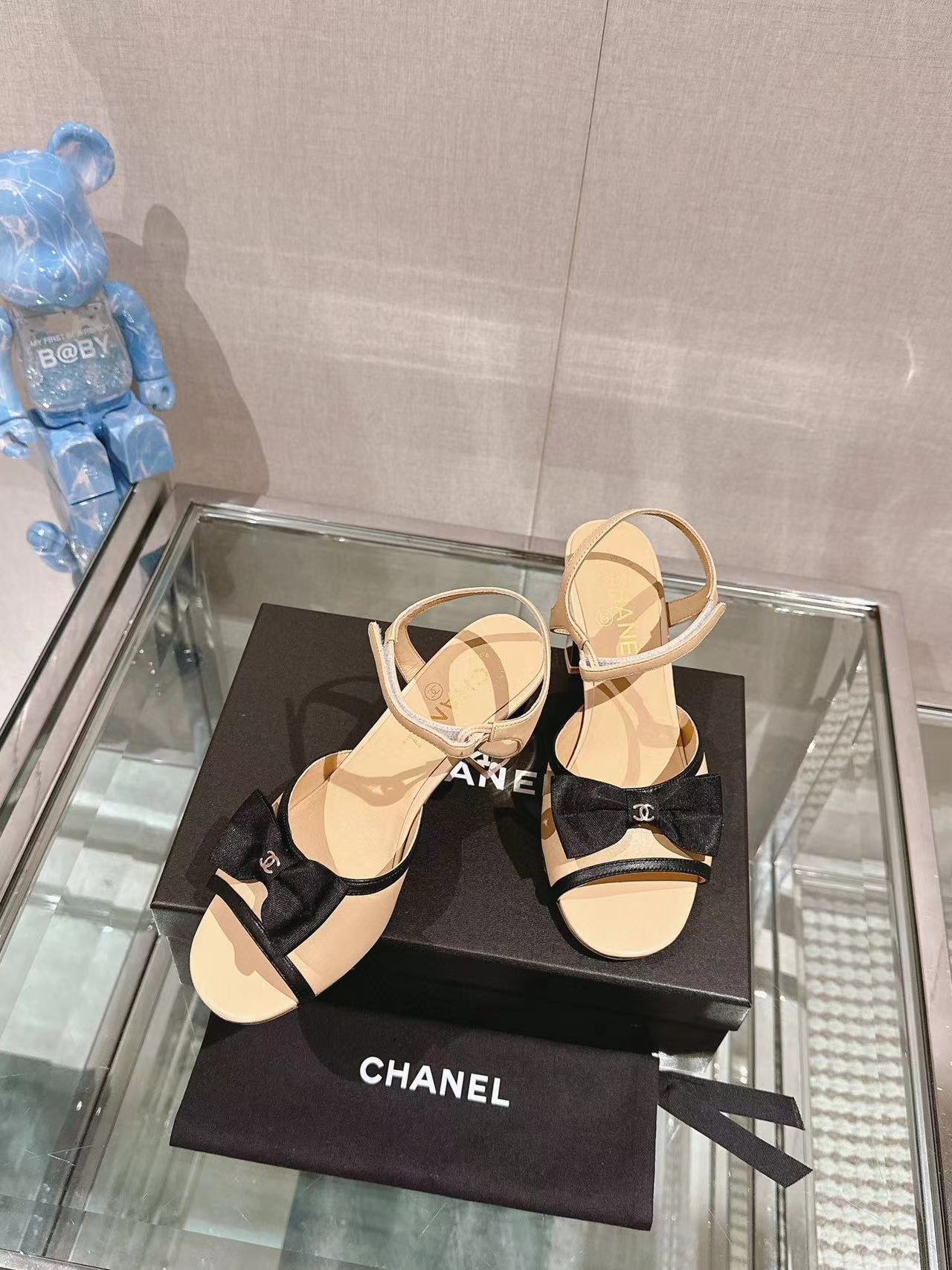 CHANE1 高品質ボウハイヒールサンダル【50%割引+送料無料】