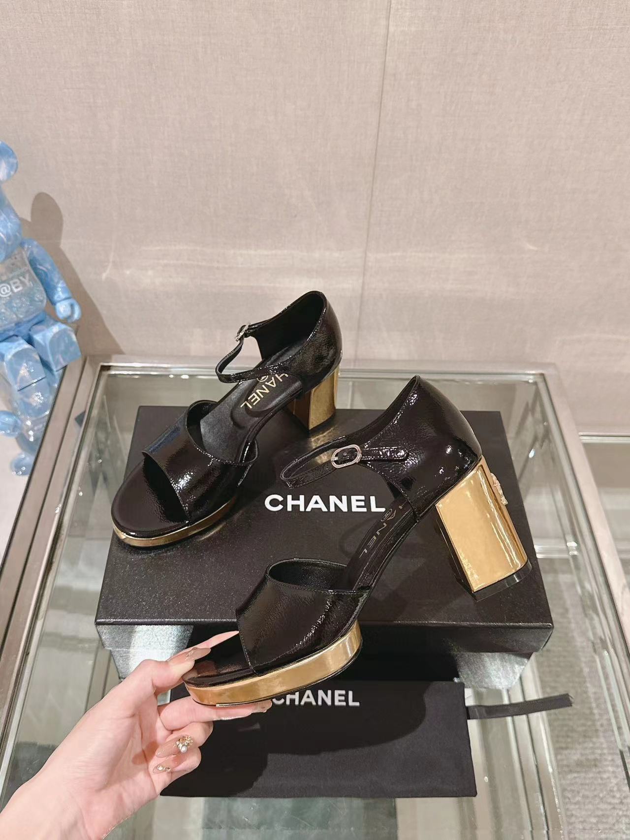 CHANE1 高品質のフィッシュマウス防水プラットフォームハイヒール【50%割引+送料無料】