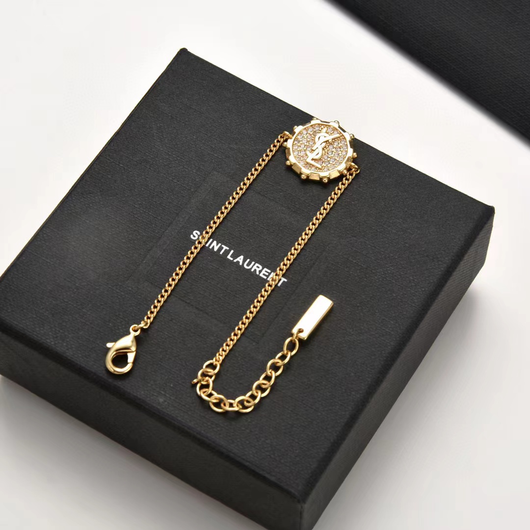 YSL ダイヤモンド ラウンド ブレスレット【50％割引+送料無料】