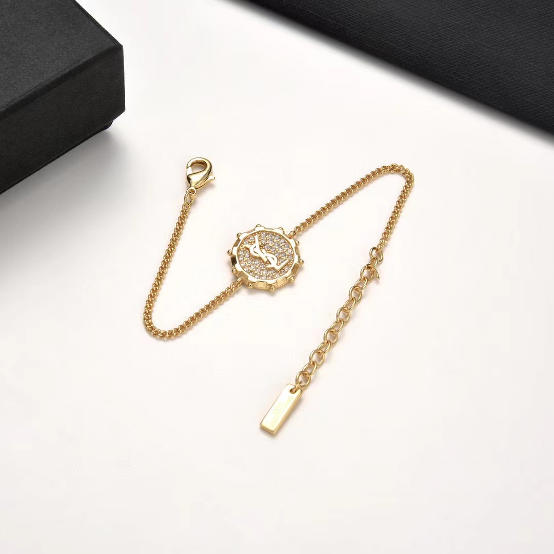 YSL ダイヤモンド ラウンド ブレスレット【50％割引+送料無料】