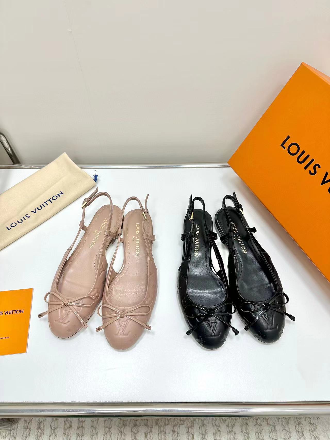 LV高品質ボウフラットシューズ【50%割引+送料無料】