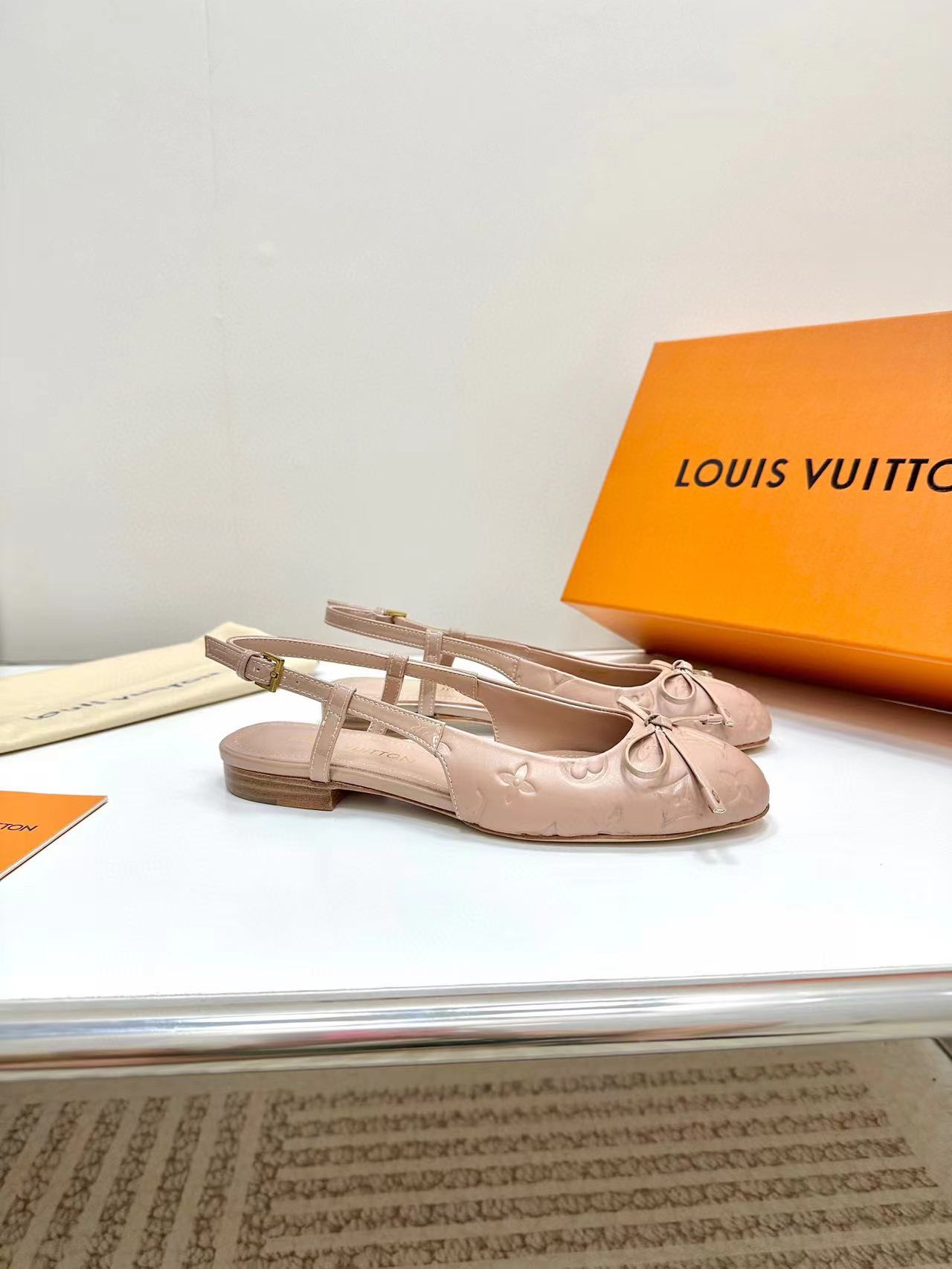 LV高品質ボウフラットシューズ【50%割引+送料無料】