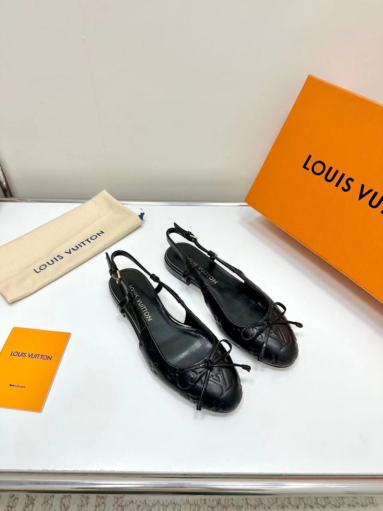 LV高品質ボウフラットシューズ【50%割引+送料無料】