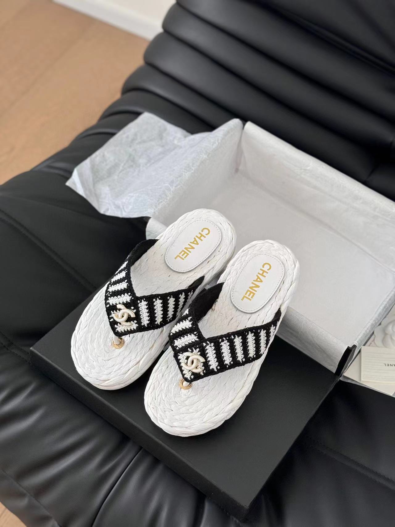 LV高品質織りスリッパ【50%割引+送料無料】