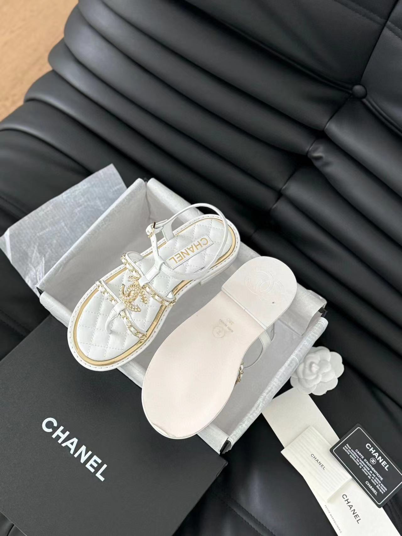 CHANE1 高品質ダブルCロゴサンダル【50%割引+送料無料】