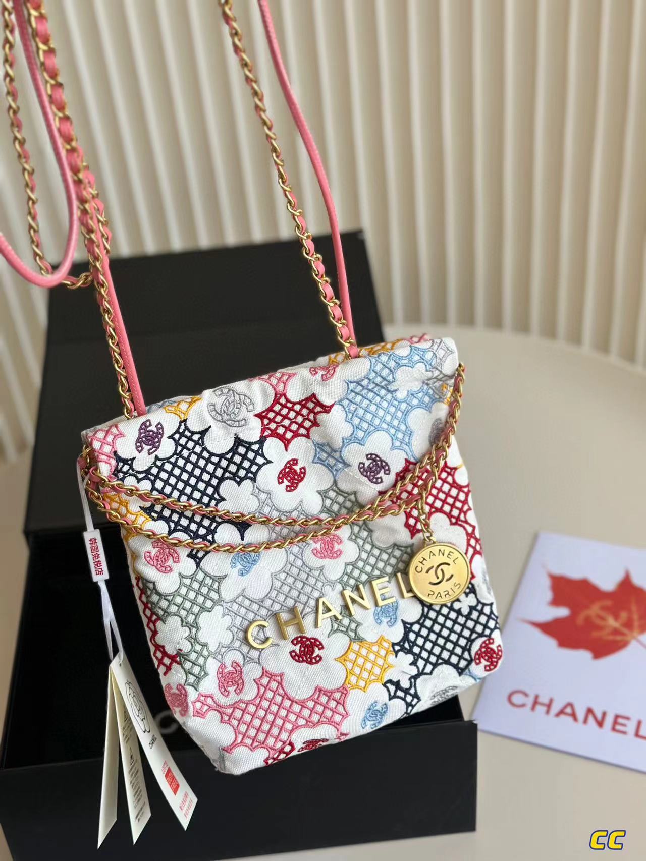 CHANE1 カラフルロゴ ショッピングバッグ【50%割引+送料無料】