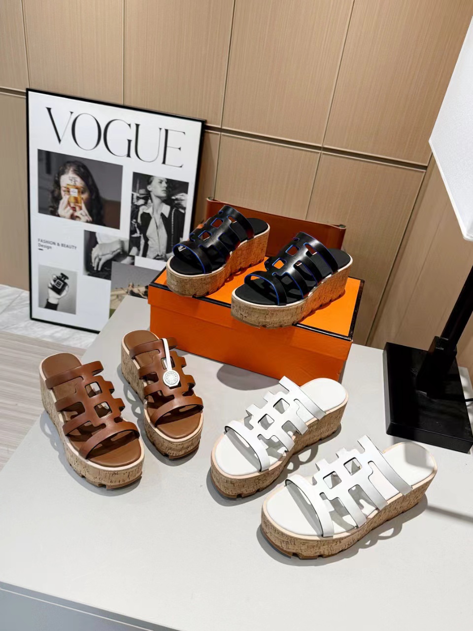 HERME5 高品質ウェッジシューズ【50％割引+送料無料】