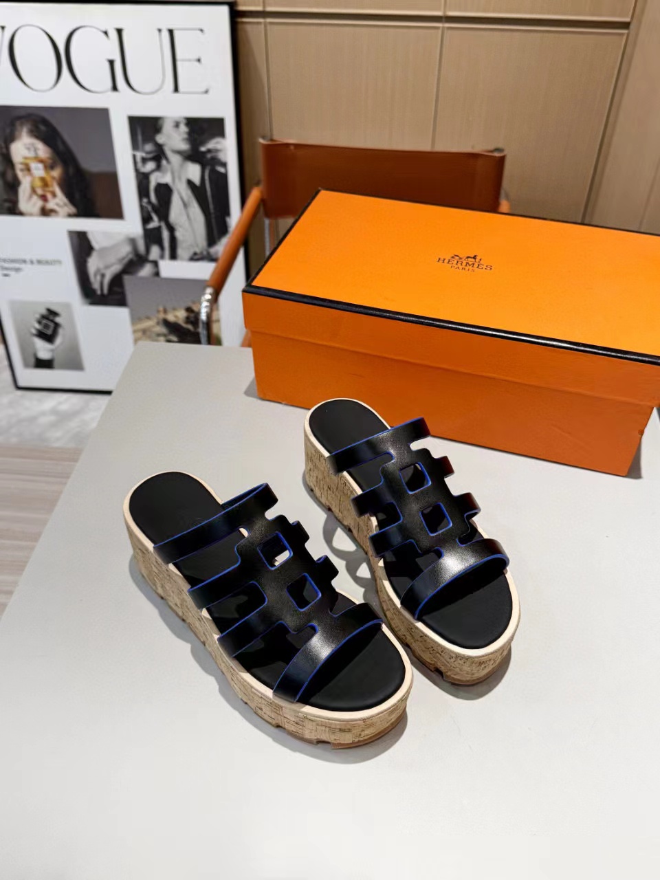 HERME5 高品質ウェッジシューズ【50％割引+送料無料】