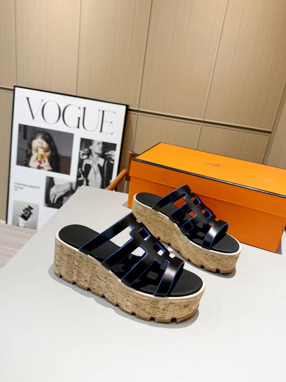 HERME5 高品質ウェッジシューズ【50％割引+送料無料】