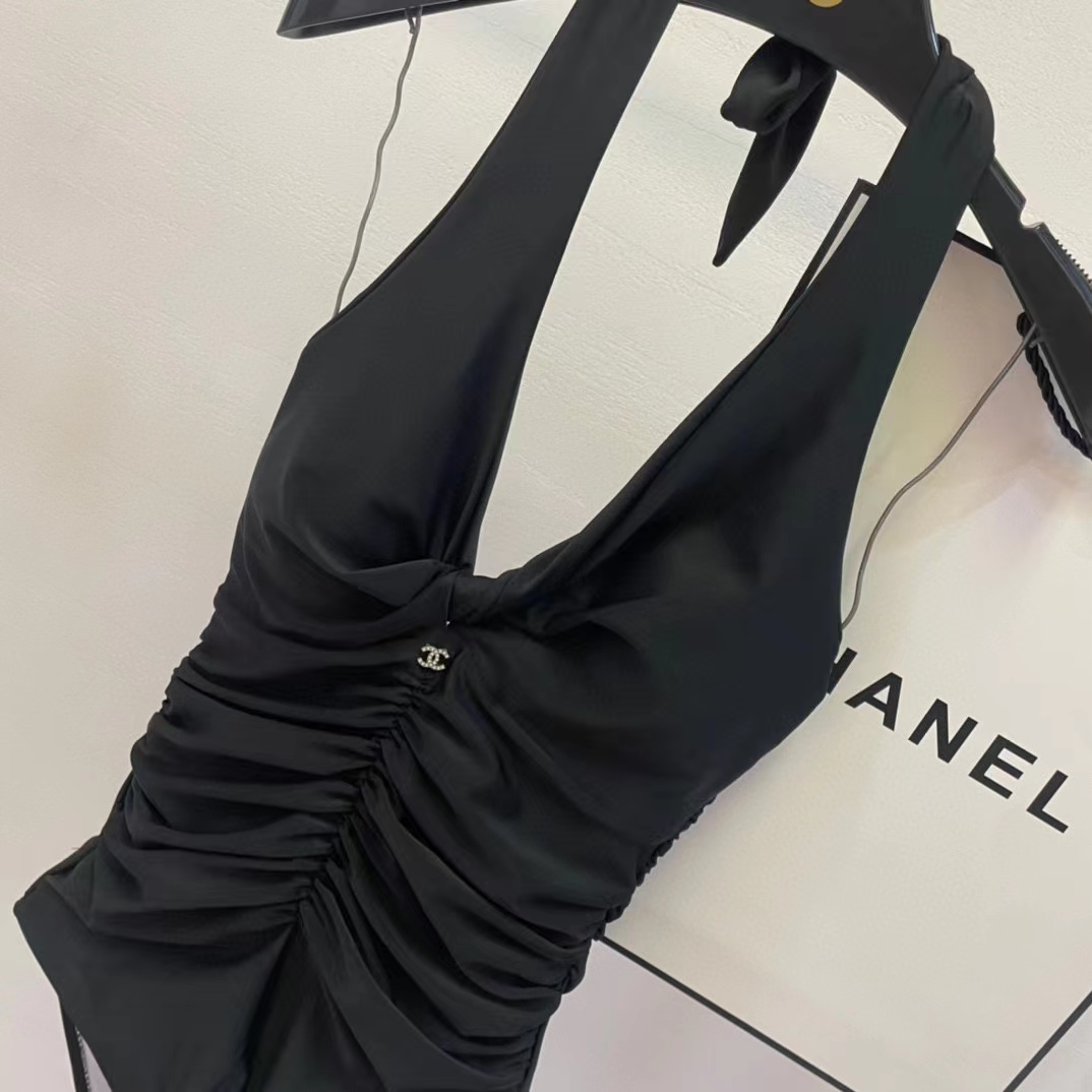 CHANE1 プリーツワンピース水着【50％割引+送料無料】