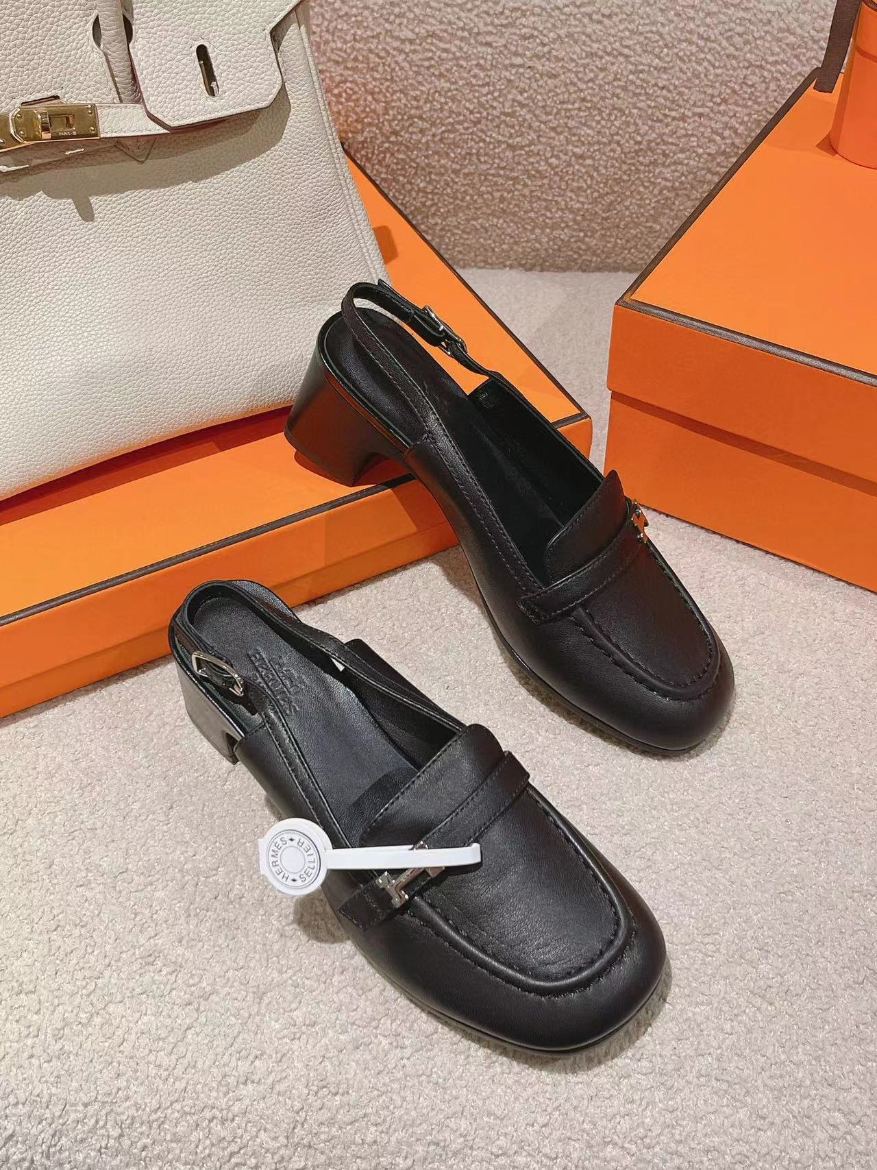 HERME5 高品質Hバックルハイヒール【50％割引+送料無料】