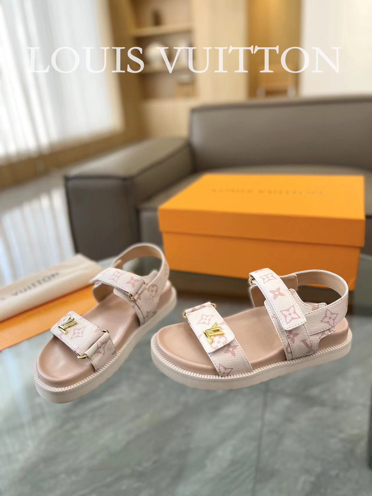LV ハイクオリティフラットサンダル【50%割引+送料無料】