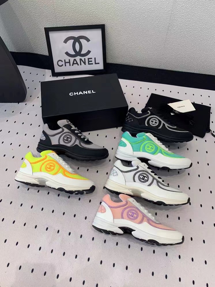 CHANE1 高品質ダブル C ロゴ パンダ カジュアル シューズ【50％割引+送料無料】