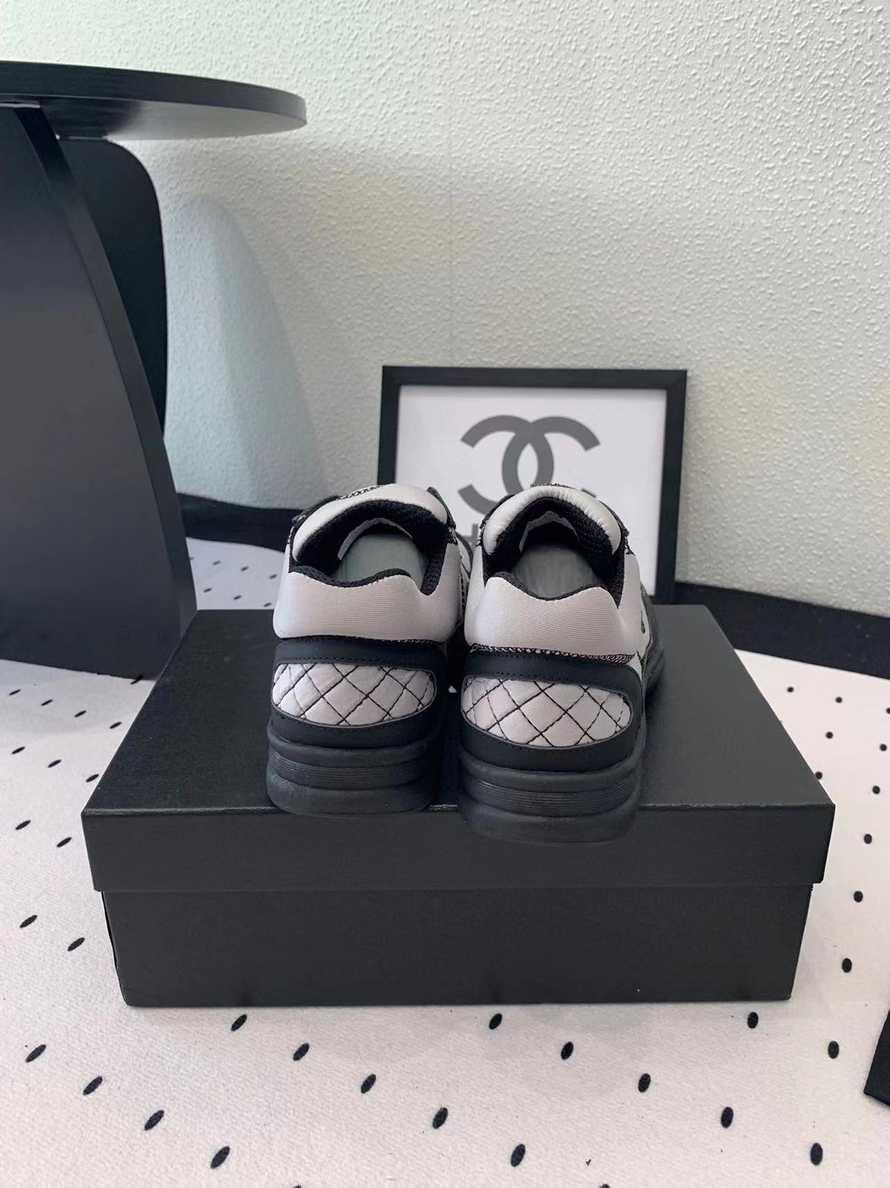 CHANE1 高品質ダブル C ロゴ パンダ カジュアル シューズ【50％割引+送料無料】