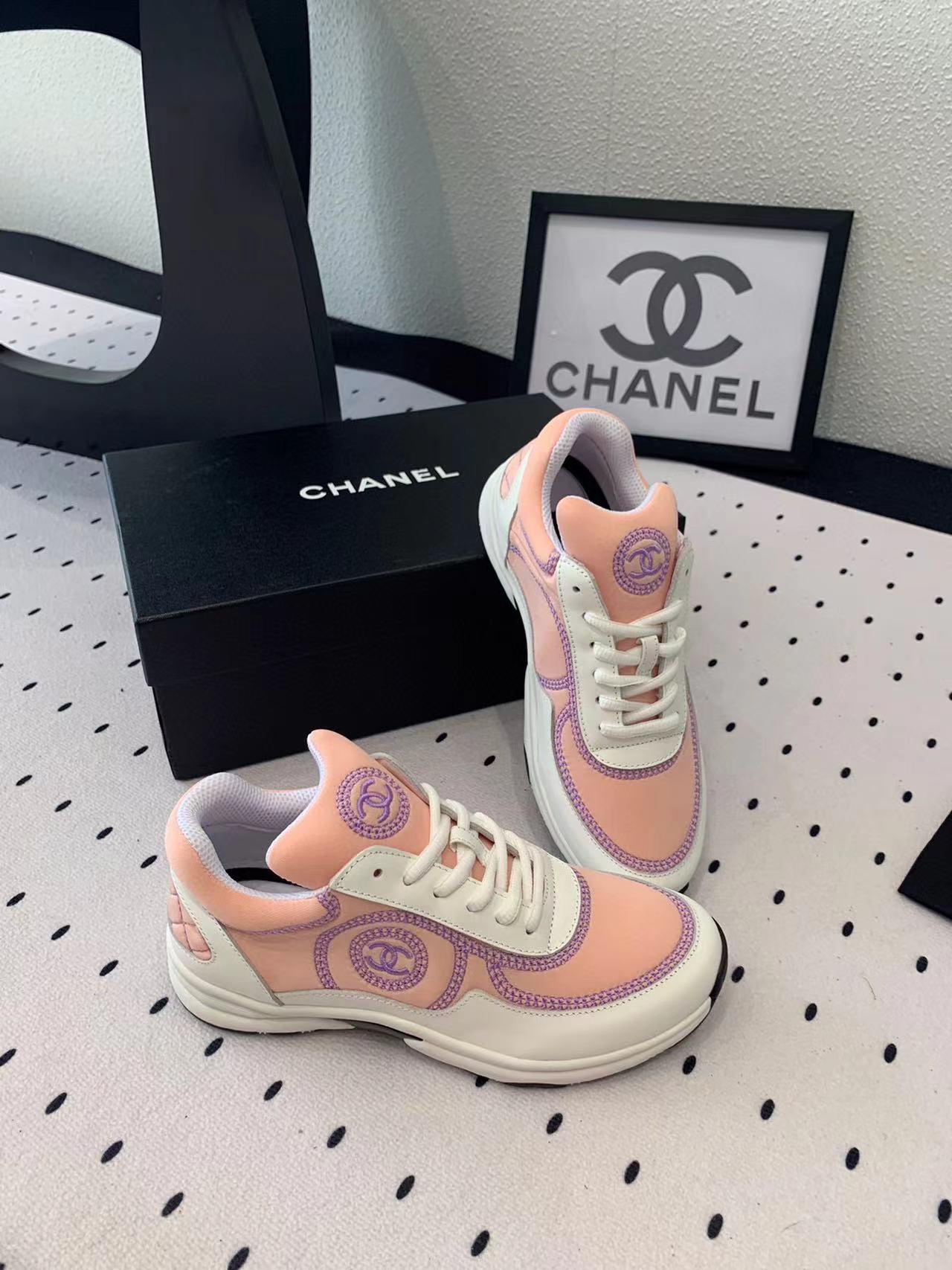 CHANE1 高品質ダブル C ロゴ パンダ カジュアル シューズ【50％割引+送料無料】