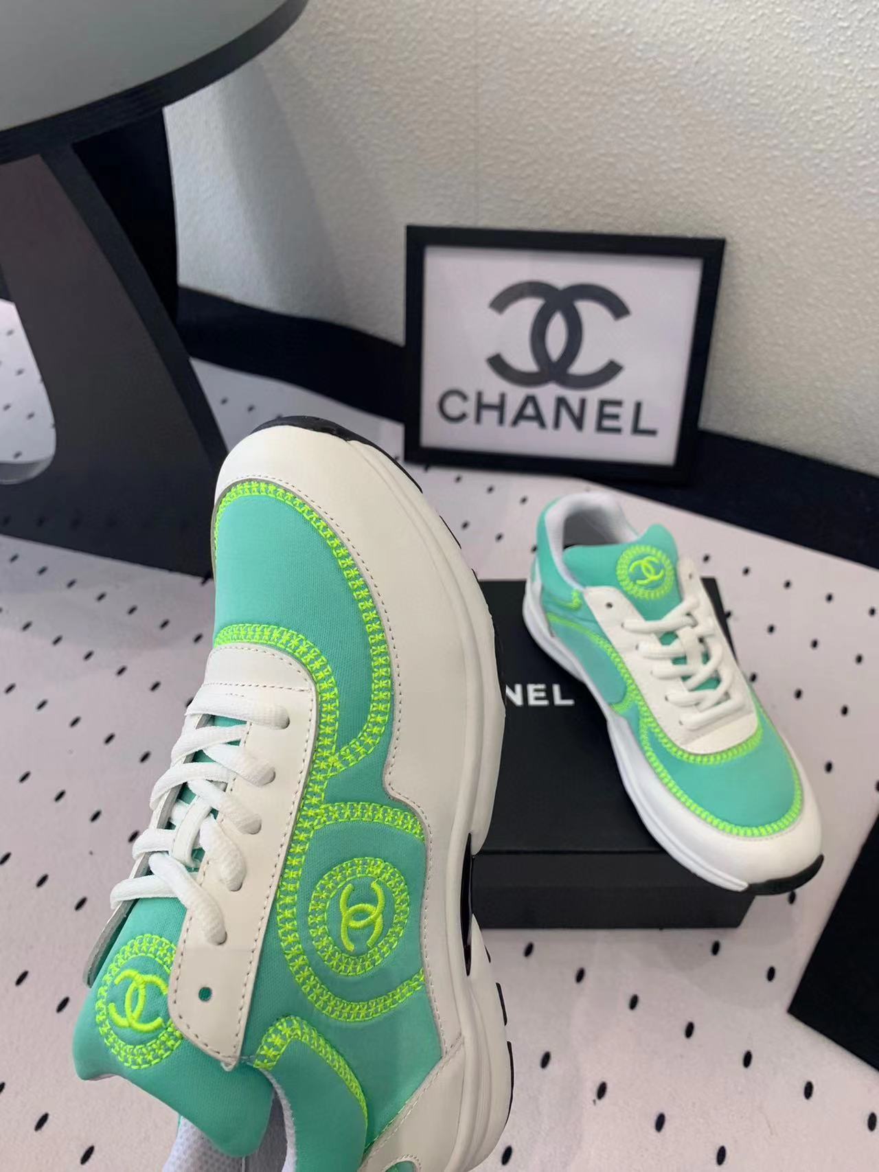 CHANE1 高品質ダブル C ロゴ パンダ カジュアル シューズ【50％割引+送料無料】