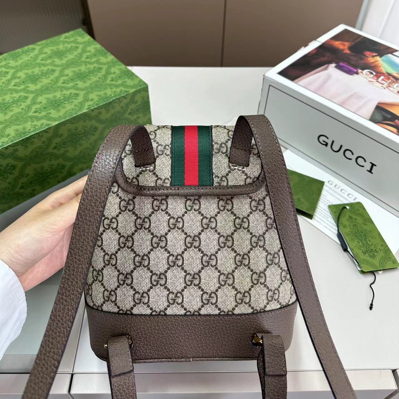 GUCC1 ジャガード バックパック【50％割引+送料無料】