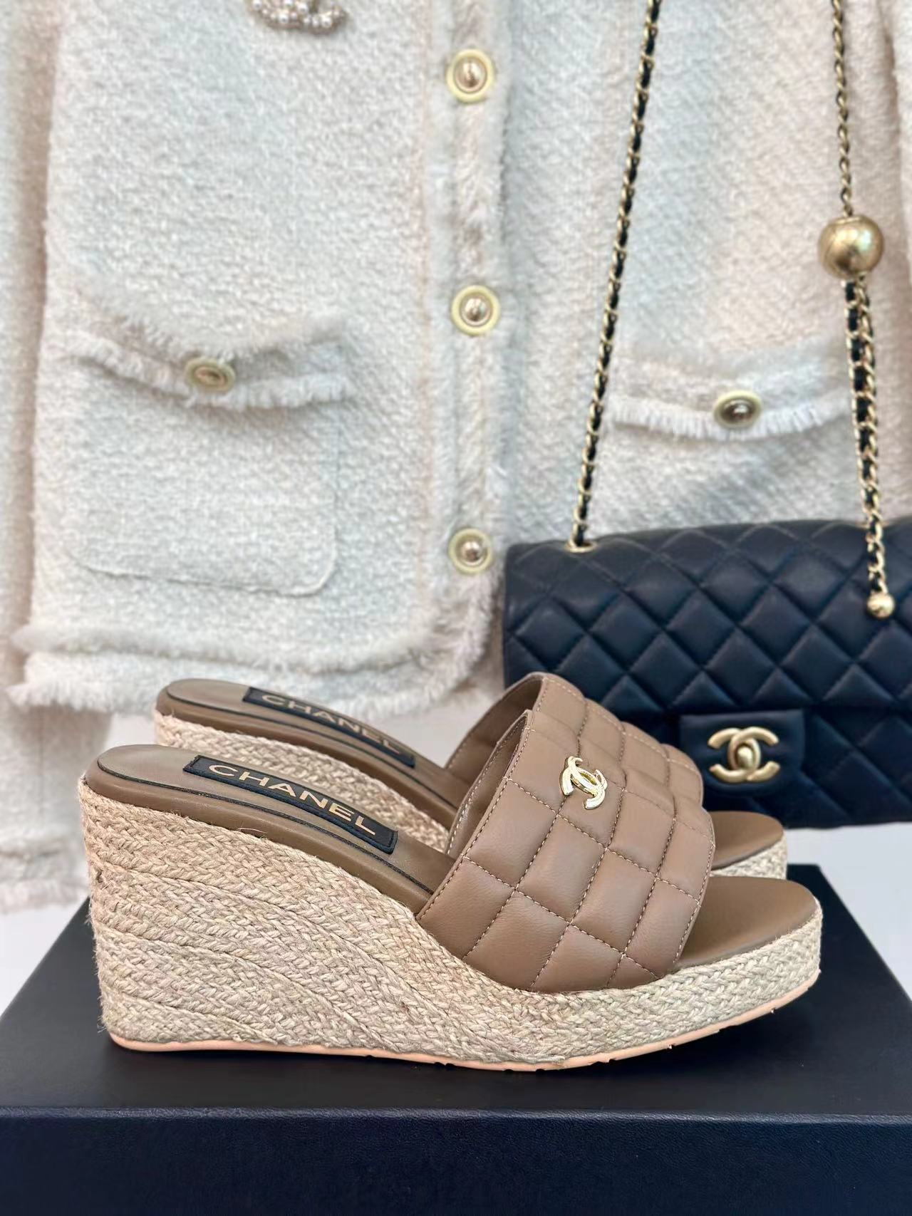 CHANE1 高品質ウェッジシューズ【50％割引+送料無料】