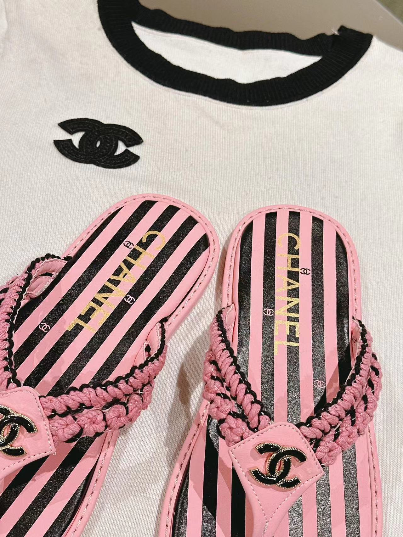 CHANE1 高品質牛革麻縄織りスリッパ【50％割引+送料無料】