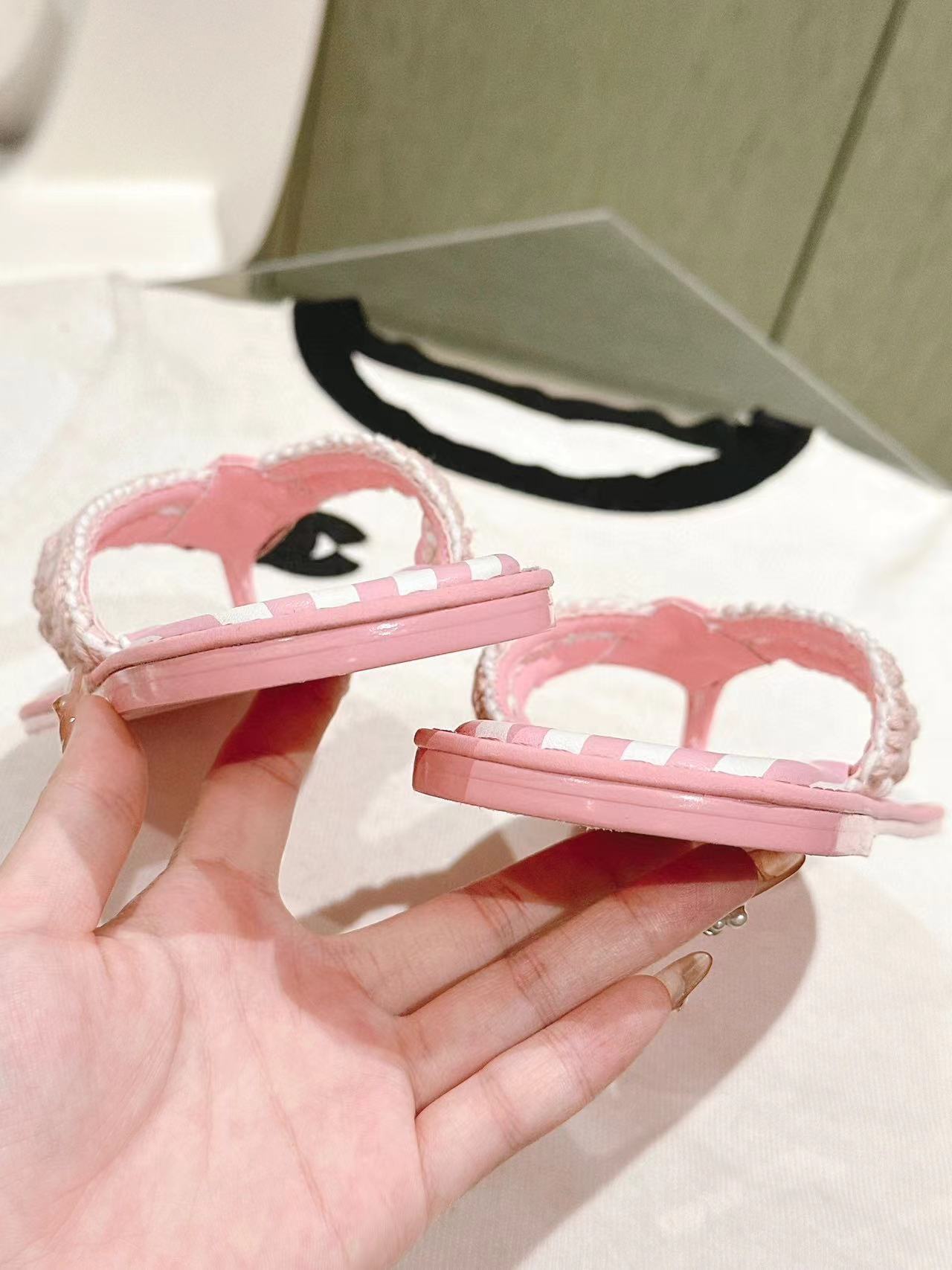 CHANE1 高品質牛革麻縄織りスリッパ【50％割引+送料無料】