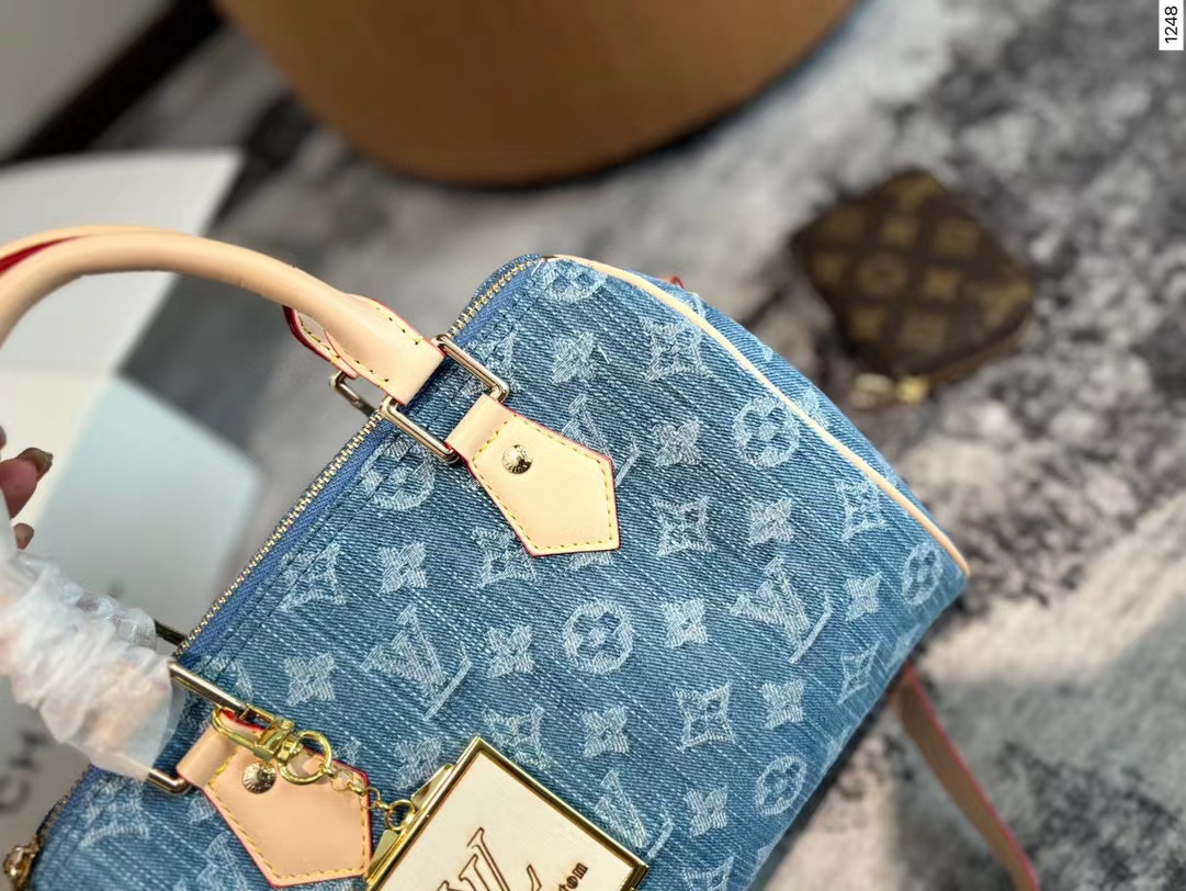 LV デニムジャガードハンドバッグ【50％割引+送料無料】