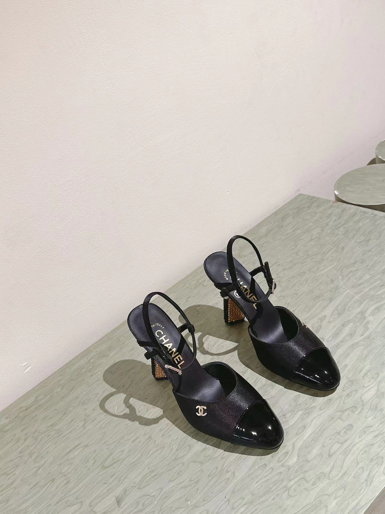 CHANE1 高品質ダイヤモンド散りばめパールヒール【50%割引+送料無料】