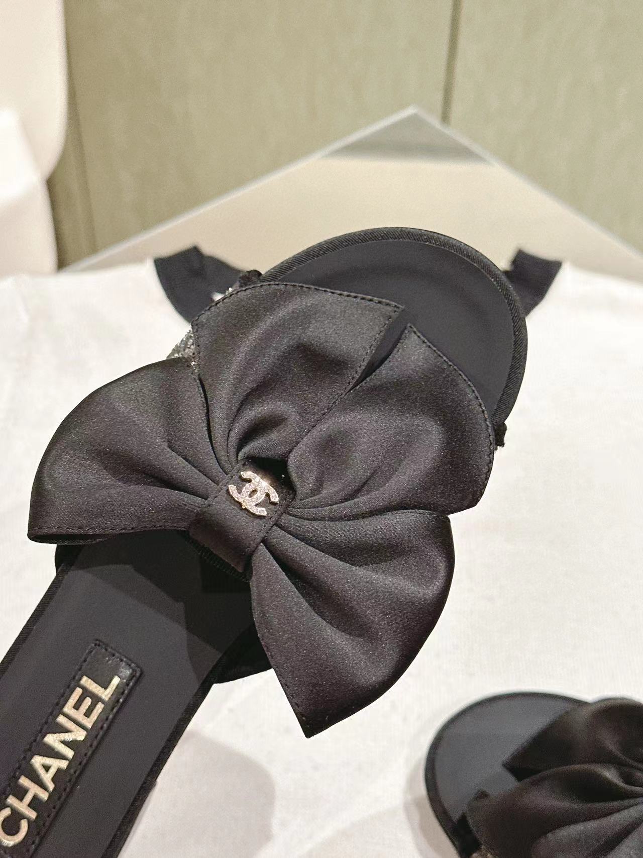 CHANE1 高品質ボウフラットシューズ【50%割引+送料無料】