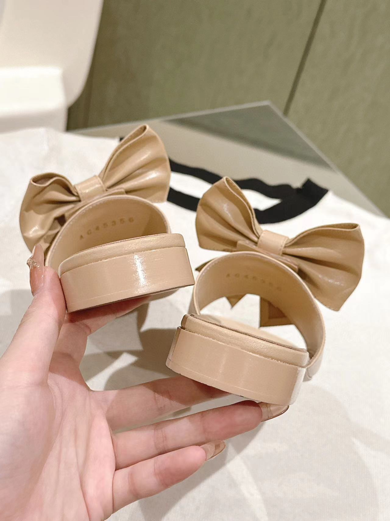 CHANE1 高品質ボウフラットシューズ【50%割引+送料無料】