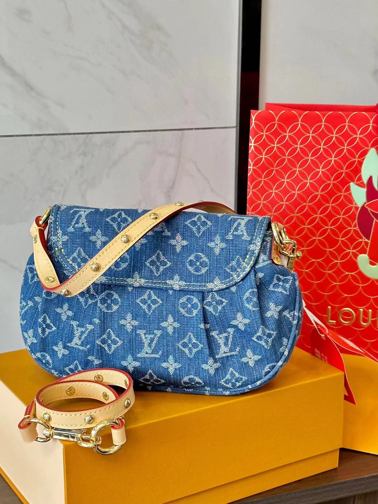 LVデニム脇バッグ【50%割引+送料無料】