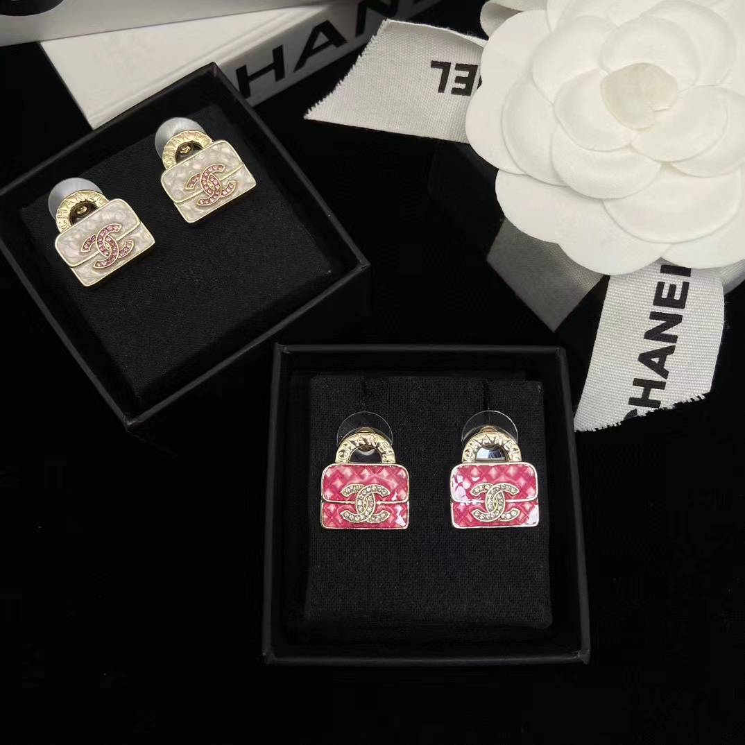 CHANE1 ダブルCバッグタイプピアス【50％割引+送料無料】