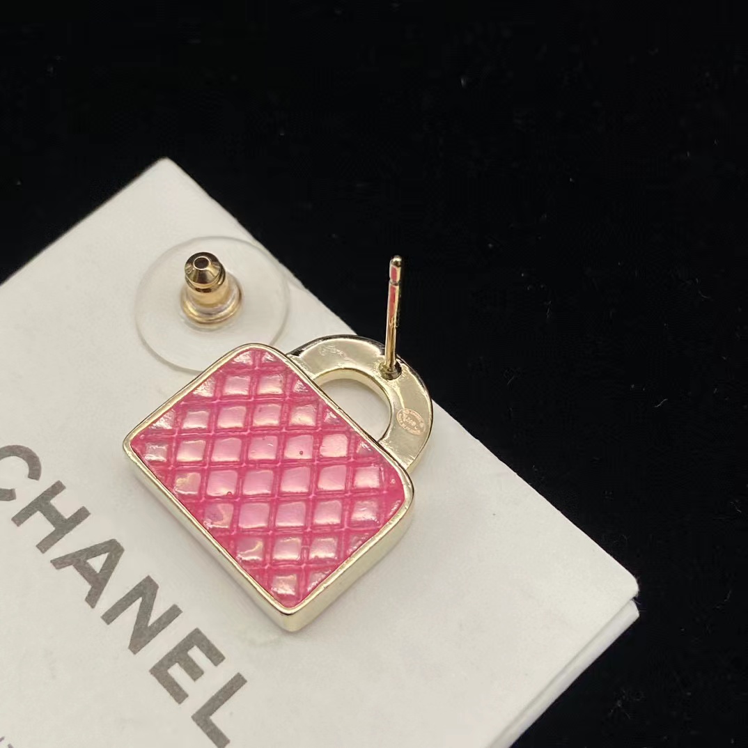 CHANE1 ダブルCバッグタイプピアス【50％割引+送料無料】