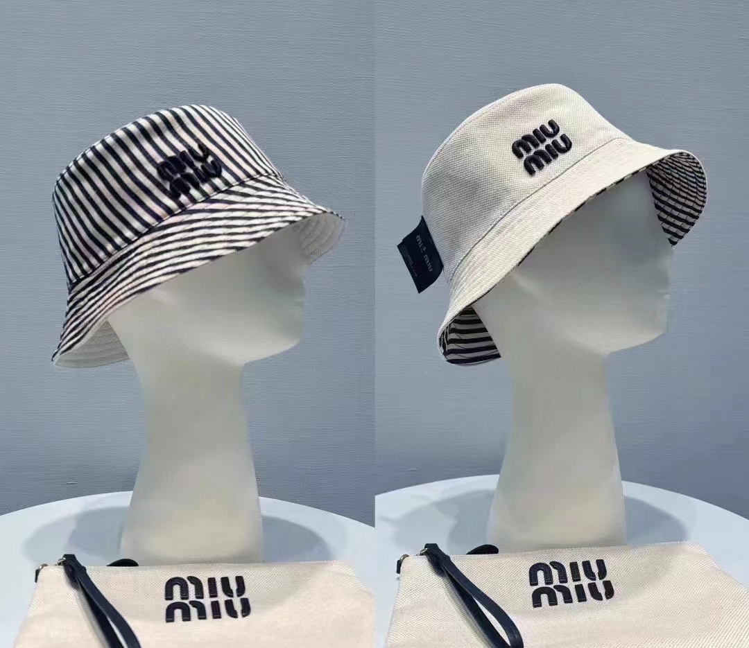 M1UM1U 文字刺繍両面バケットハット【50％割引+送料無料】