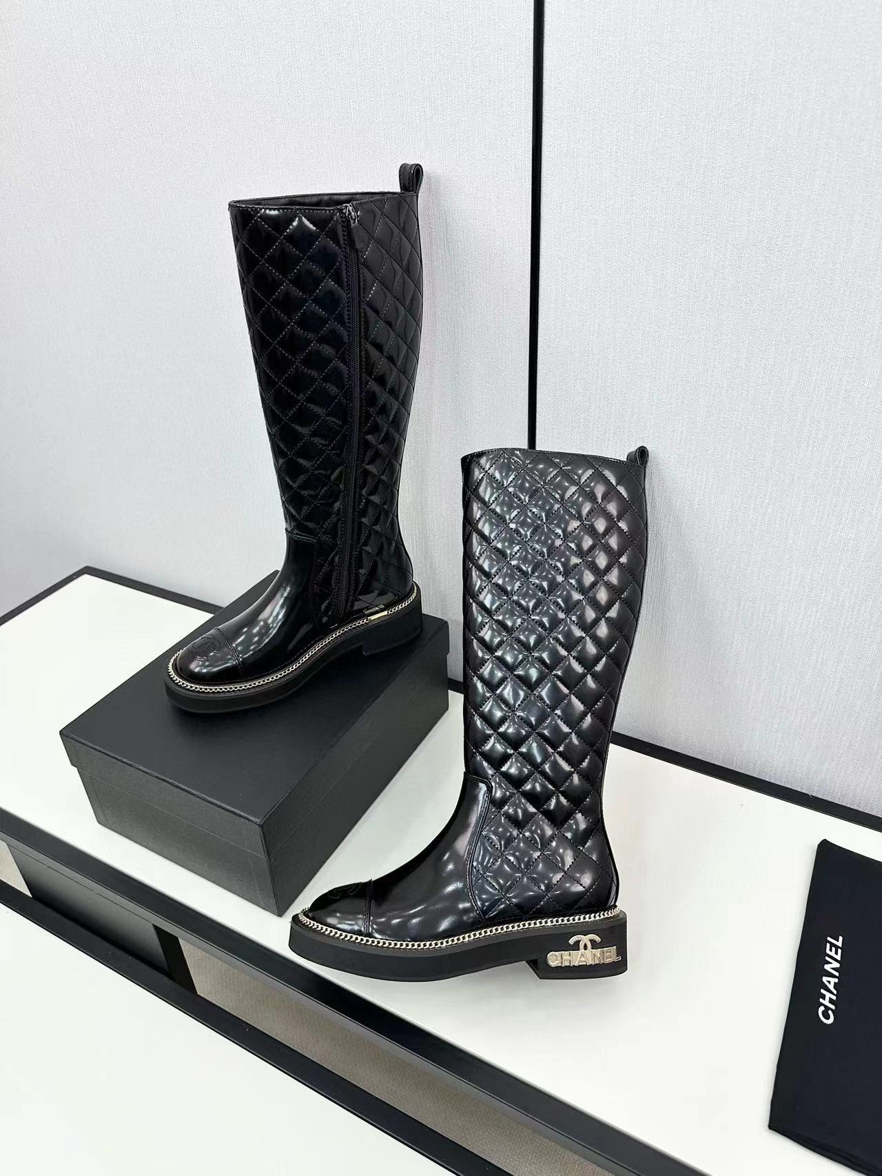 CHANE1 高品質牛革ブーツ【50%割引+送料無料】