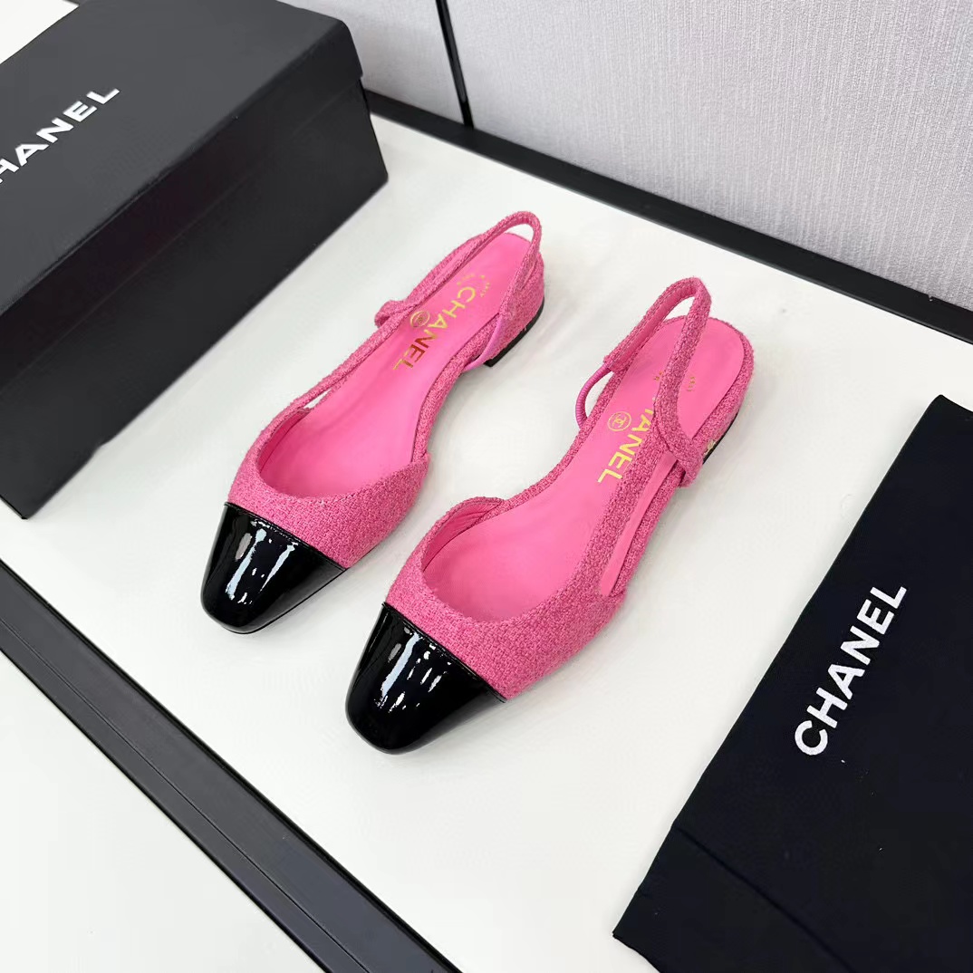 CHANE1 slingback ぺたんこ靴【50％割引+送料無料】