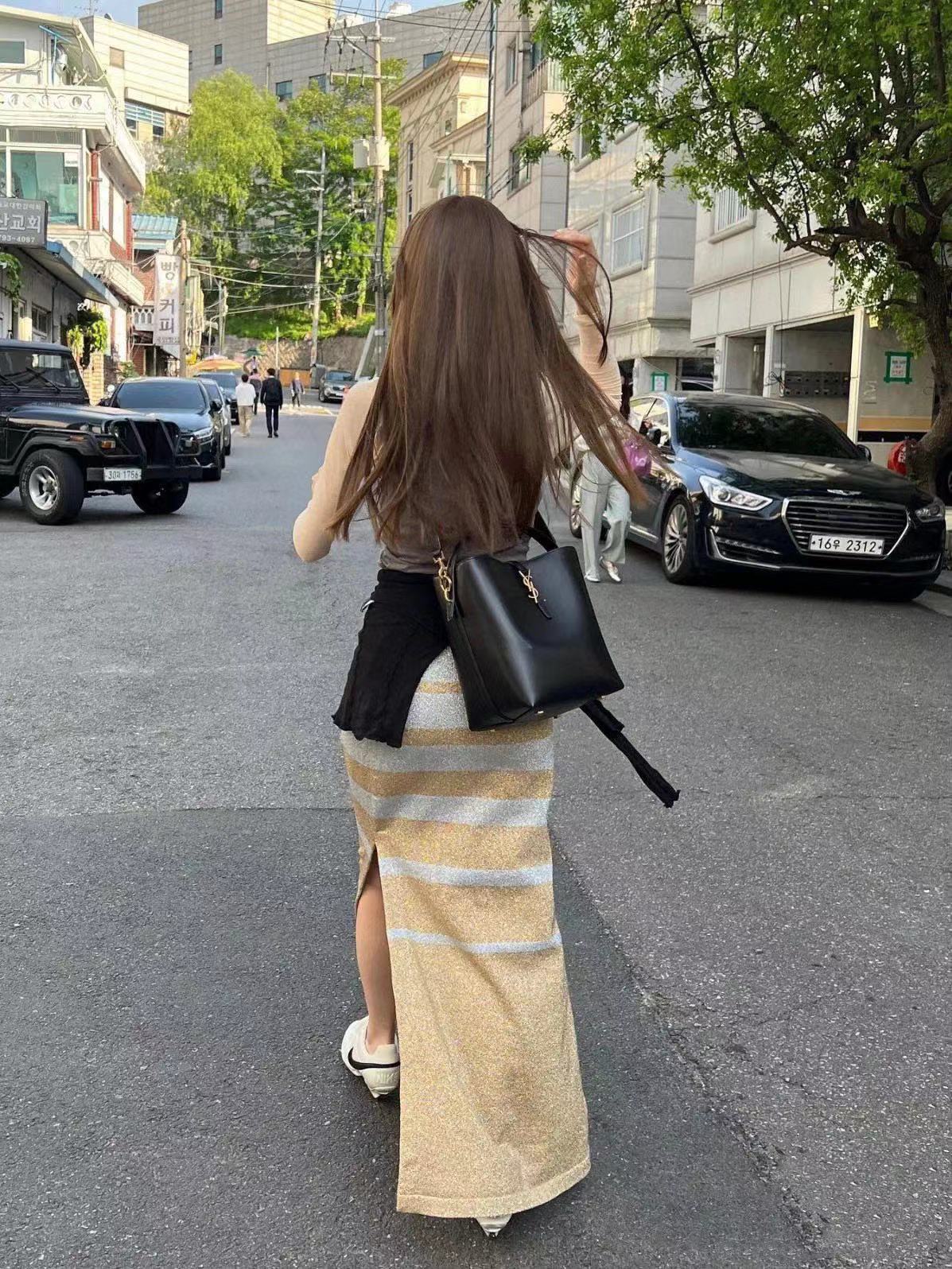 YSL高品質レザーバケットバッグ【50％割引+送料無料】