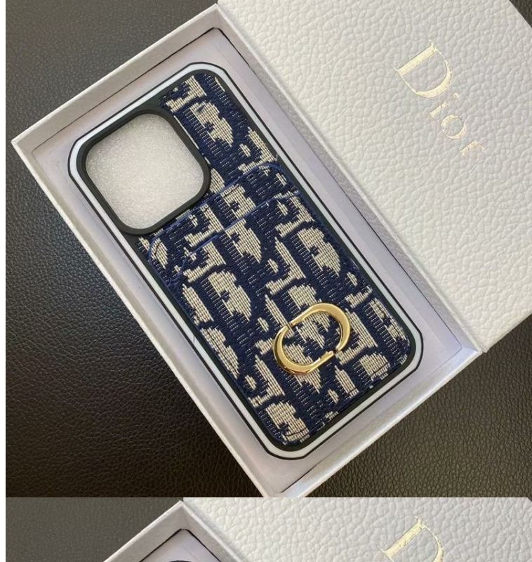 [DI0R]刺繍入りフルラップ携帯電話ケース📱【50％割引+送料無料】