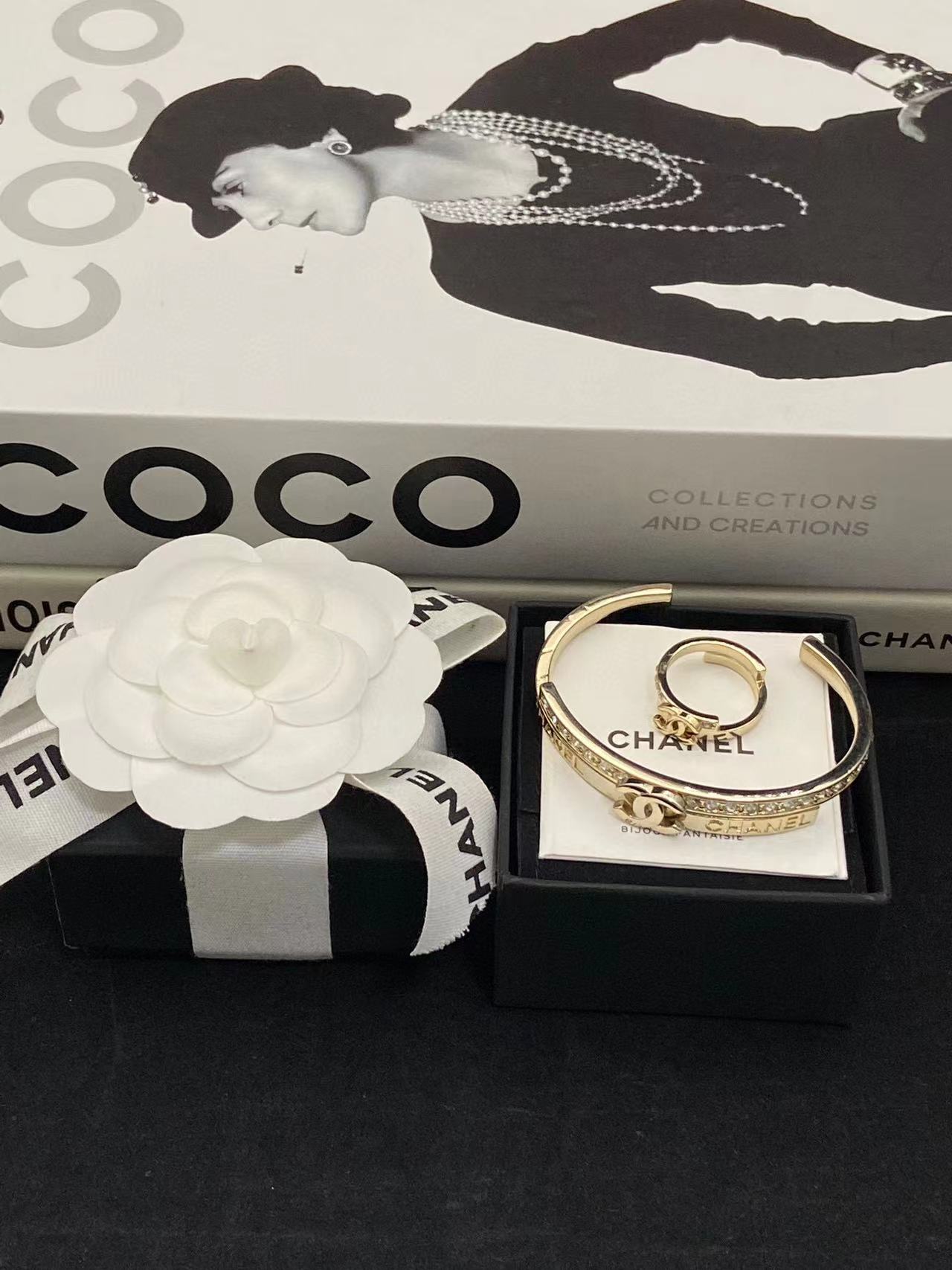 CHANE1 リング+ブレスレット 2点セット【50％割引+送料無料】