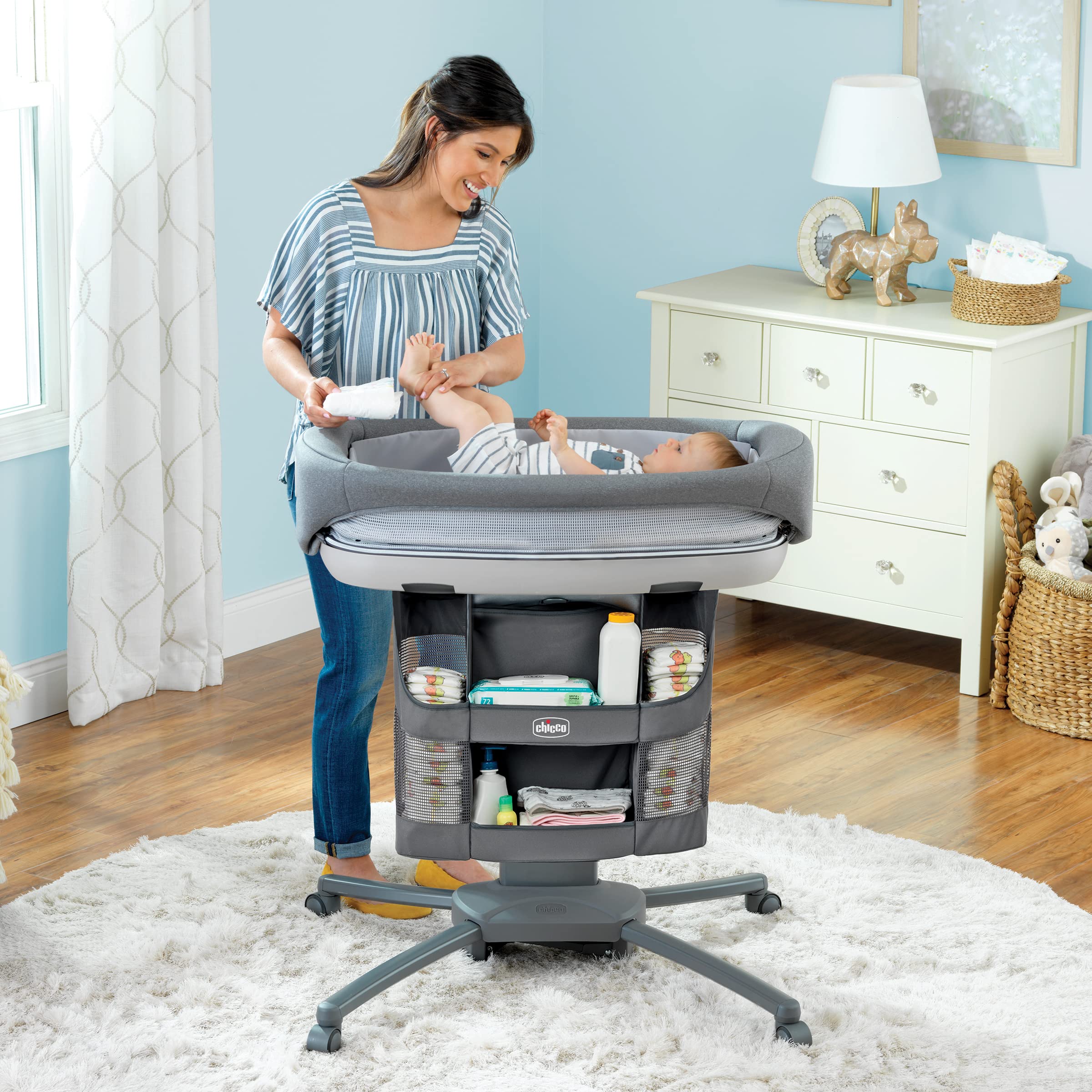 Amazon.com : Chicco Close to You Diaper Caddy - Grey | Grey : Baby