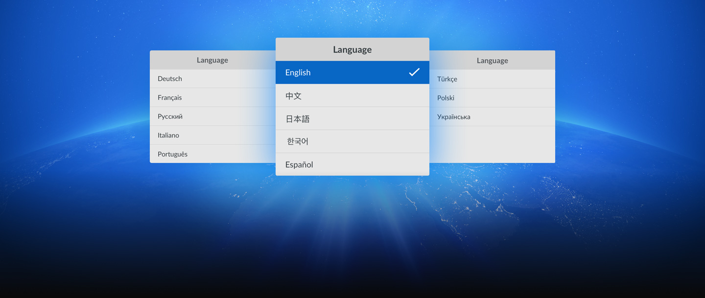Localized for 13 Popular Languages