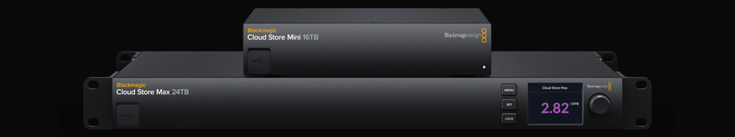 Blackmagic Cloud Store Mini/Max - Front