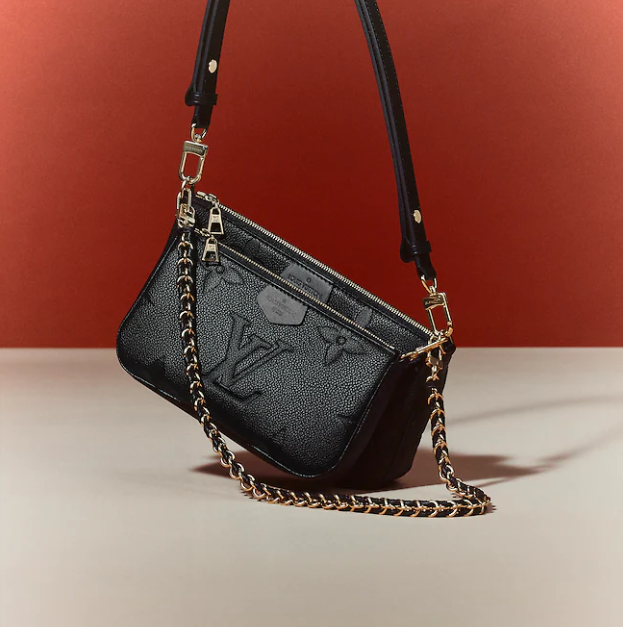 LOUIS VUITTON ルイヴィトン ミュルティ・ポシェット・アクセソワール モノグラム・アンプラント / ノワール M80399