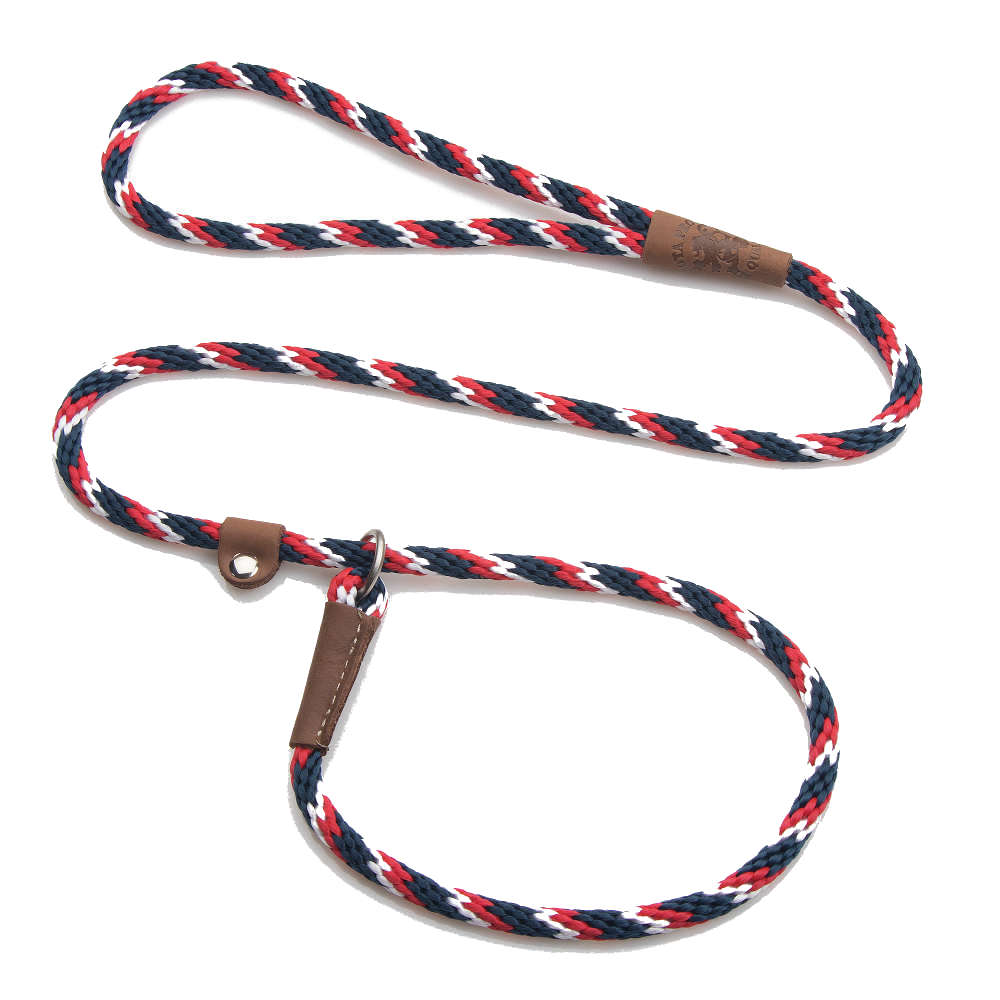Mendota Pet Slip Lead TriColor (6 Colours)