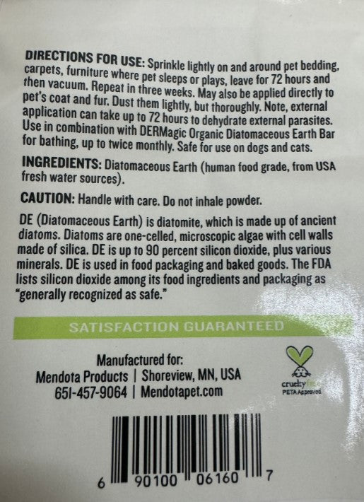 DERMagic Diatomaceous Earth Dust - 1 lb bag