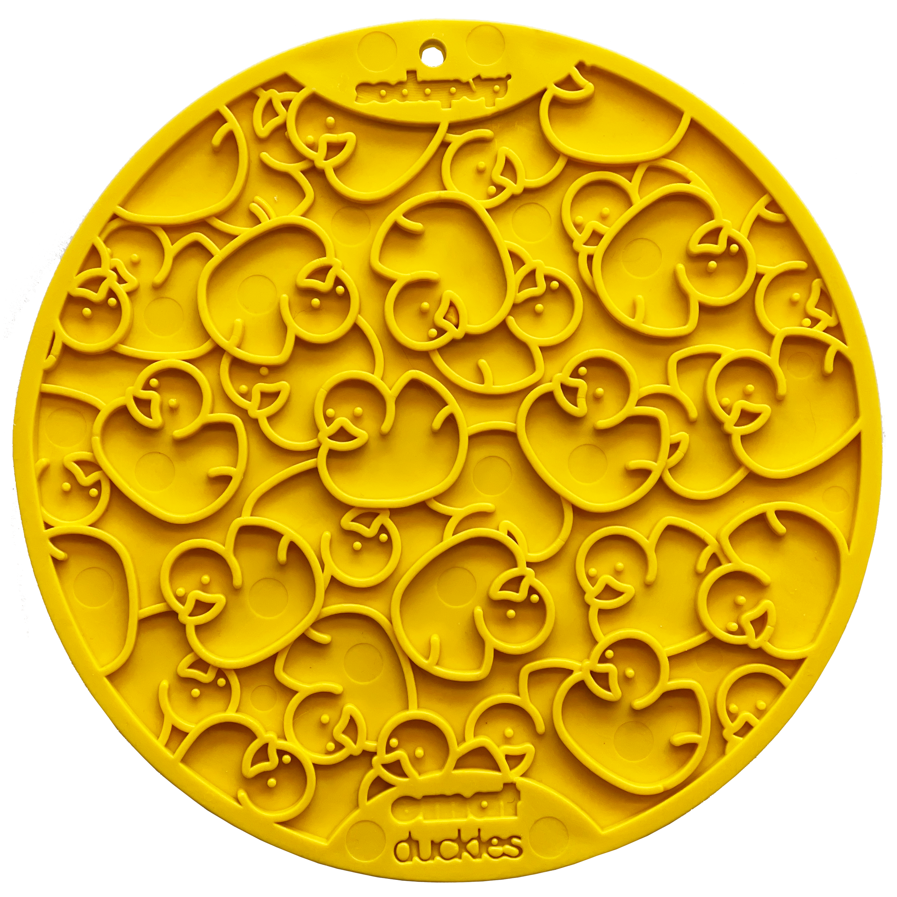 SodaPup Duckies Emat - Round with Suction Cups | Yellow