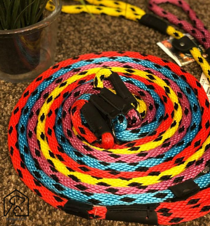 Mendota Pet Slip Lead Black Ice Series (6 Colours)